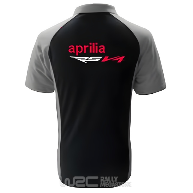 Polo APRILIA RSV4 NOIR/GRIS Collection APRILIA à 19,99€