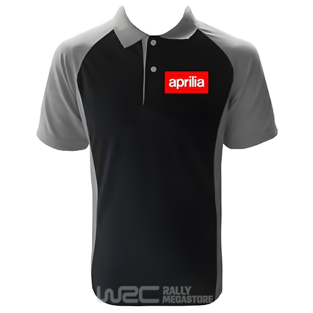 Polo APRILIA RSV4 NOIR/GRIS Collection APRILIA à 19,99€