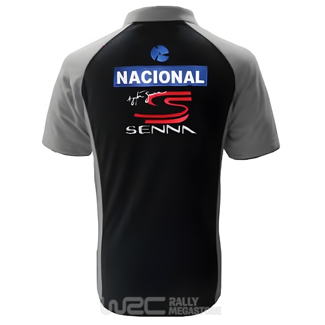 Polo AYRTON SENNA NACIONAL NOIR/GRIS à 19,99€