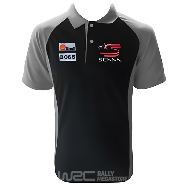 Polo AYRTON SENNA NACIONAL NOIR/GRIS à 19,99€
