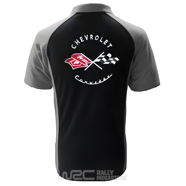 Polo CORVETTE C1 NOIR/GRIS Collection CORVETTE à 19,99€
