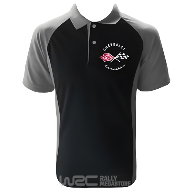Polo CORVETTE C1 NOIR/GRIS Collection CORVETTE à 19,99€