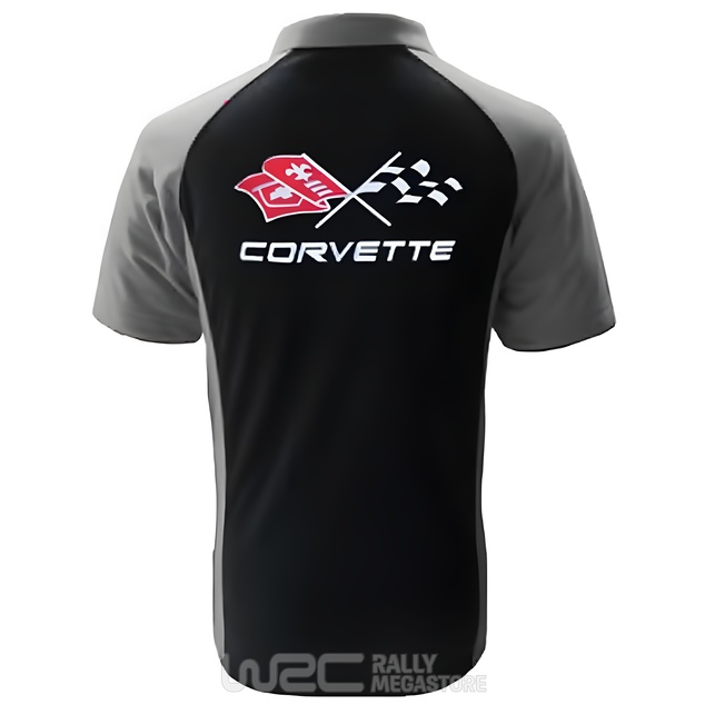 Polo CORVETTE C2 NOIR/GRIS Collection CORVETTE à 19,99€