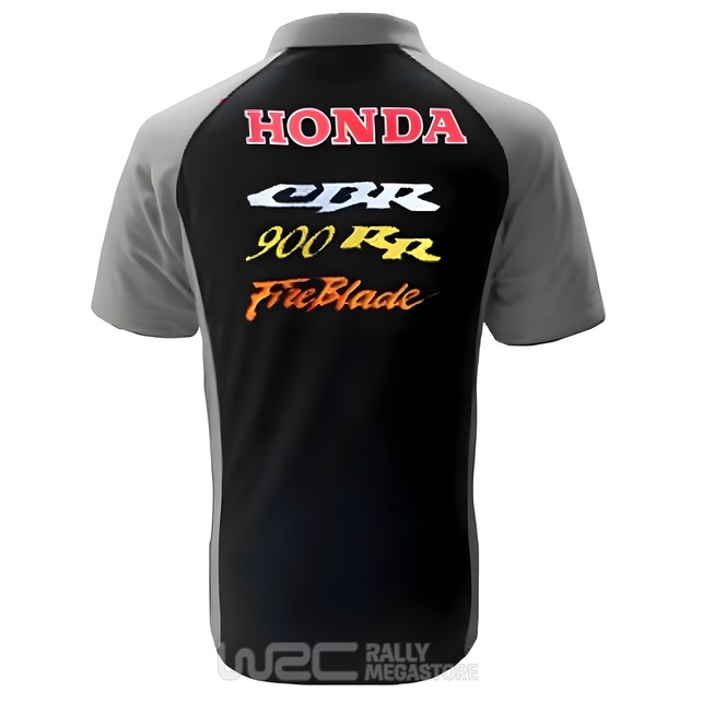 Polo HONDA 900 RR FIREBLADE NOIR/GRIS Collection HONDA