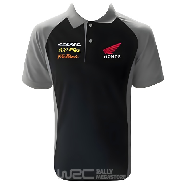 Polo HONDA 900 RR FIREBLADE NOIR/GRIS Collection HONDA