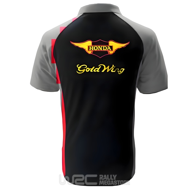 Polo HONDA GOLDWING NOIR/GRIS Collection HONDA à 19,99€