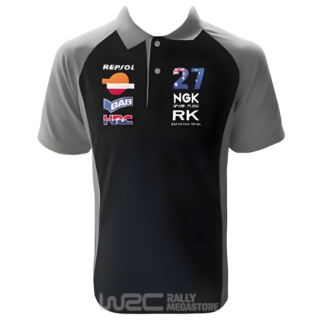 Polo HONDA STONER NOIR/GRIS Collection HONDA à 19,99€