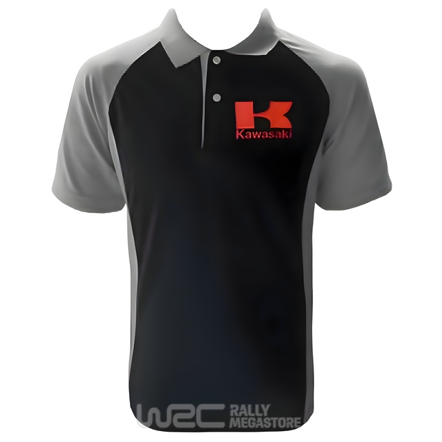 Polo KAWASAKI NOIR/GRIS Collection KAWASAKI à 19,99€