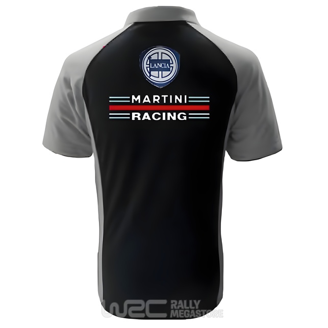 Polo LANCIA MARTINI RACING NOIR/GRIS Collection LANCIA