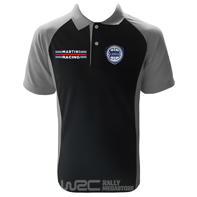 Polo LANCIA MARTINI RACING NOIR/GRIS Collection LANCIA