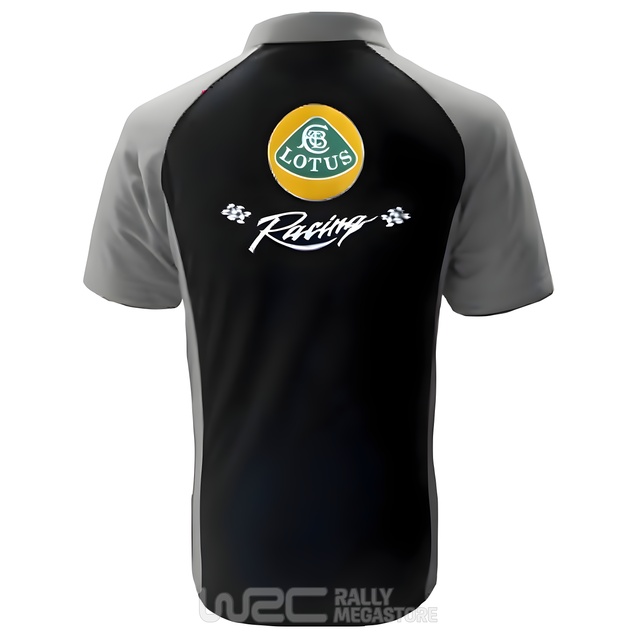 Polo LOTUS NOIR/GRIS Collection LOTUS à 19,99€