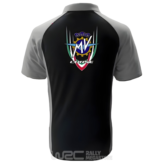 Polo MV AGUSTA CORSE NOIR/GRIS Collection MV à 19,99€