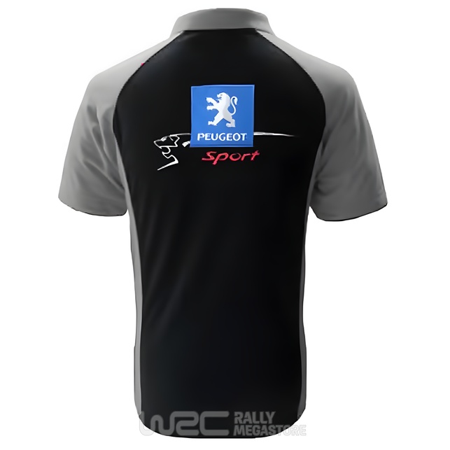 Polo PEUGEOT SPORT NOIR/GRIS Collection PEUGEOT