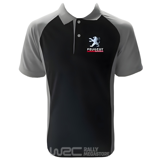 Polo PEUGEOT SPORT NOIR/GRIS Collection PEUGEOT