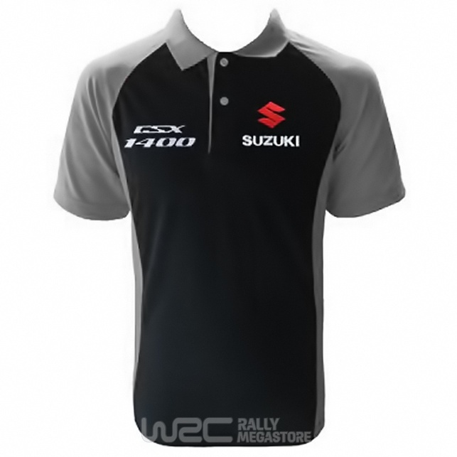 Polo SUZUKI GSX1400 NOIR/GRIS Collection SUZUKI