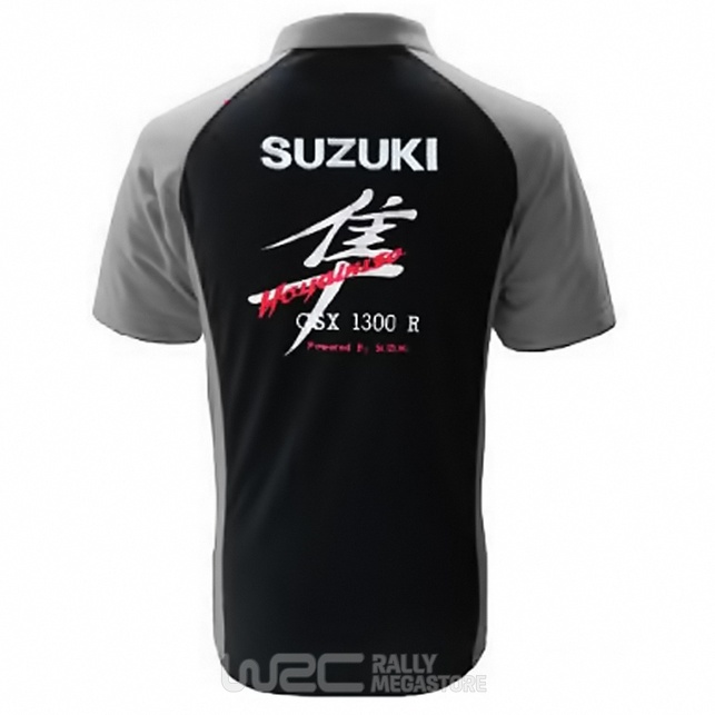Polo SUZUKI HAYABUSA NOIR/GRIS Collection SUZUKI