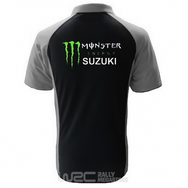 Polo SUZUKI MONSTER NOIR/GRIS Collection SUZUKI