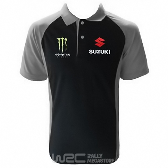 Polo SUZUKI MONSTER NOIR/GRIS Collection SUZUKI