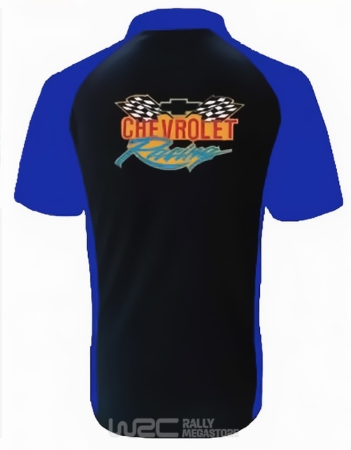 Polo CHEVROLET RACING NOIR/BLEU Collection CHEVROLET