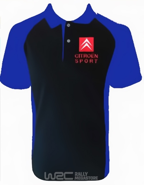 Polo CITROEN SPORT NOIR/BLEU Collection CITROEN