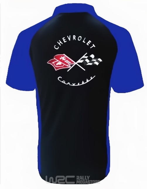 Polo CORVETTE C1 NOIR/BLEU Collection CORVETTE à 19,99€