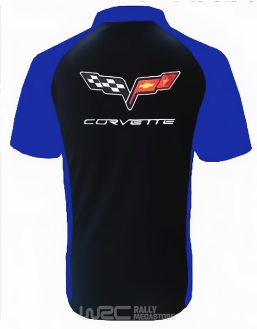 Polo CORVETTE C6 NOIR/BLEU Collection CORVETTE à 19,99€