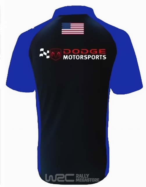 Polo DODGE PIT CREW NOIR/BLEU Collection DODGE à 19,99€