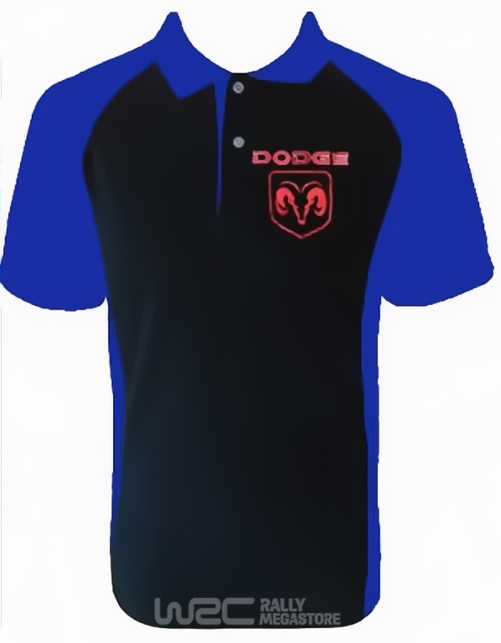 Polo DODGE NOIR/BLEU Collection DODGE à 19,99€