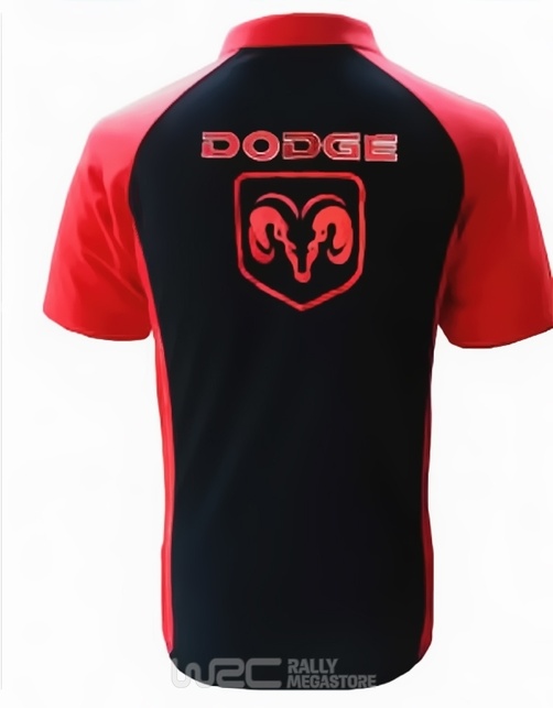 Polo DODGE NOIR/ROUGE Collection DODGE à 19,99€