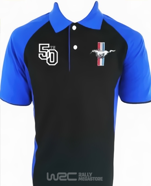 Polo FORD MUSTANG 50 YEARS NOIR/BLEU Collection FORD