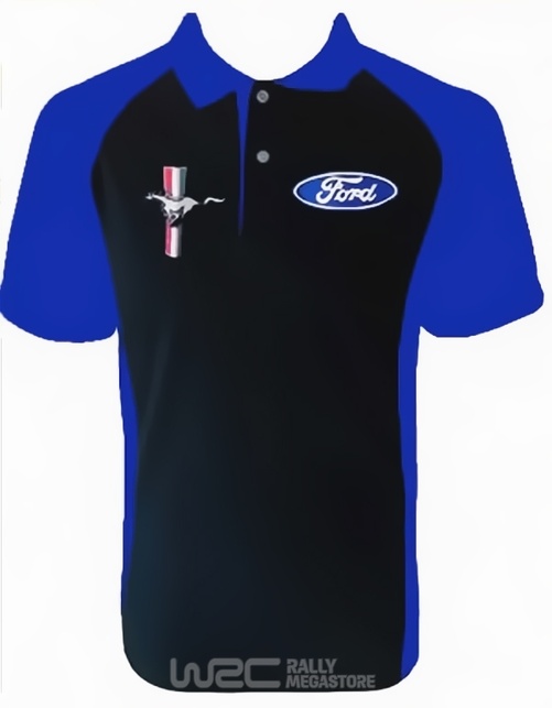Polo FORD MUSTANG NOIR/BLEU Collection FORD à 19,99€