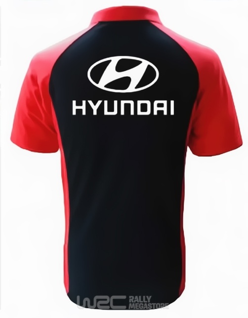 Polo HYUNDAI NOIR/ROUGE Collection HYUNDAI à 19,99€