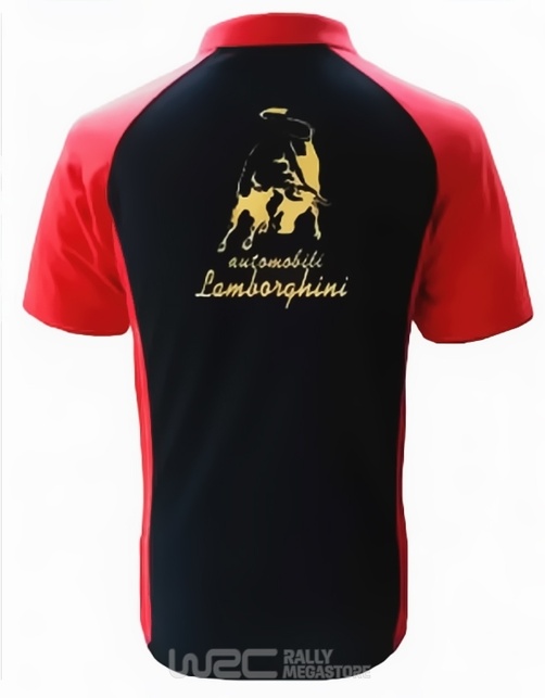 Polo LAMBORGHINI NOIR/ROUGE Collection LAMBORGHINI
