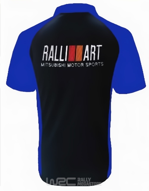 Polo MITSUBISHI RALLIART NOIR/BLEU Collection MITSUBISH