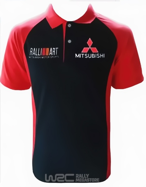 Polo MITSUBISHI RALLIART NOIR/ROUGE Collection