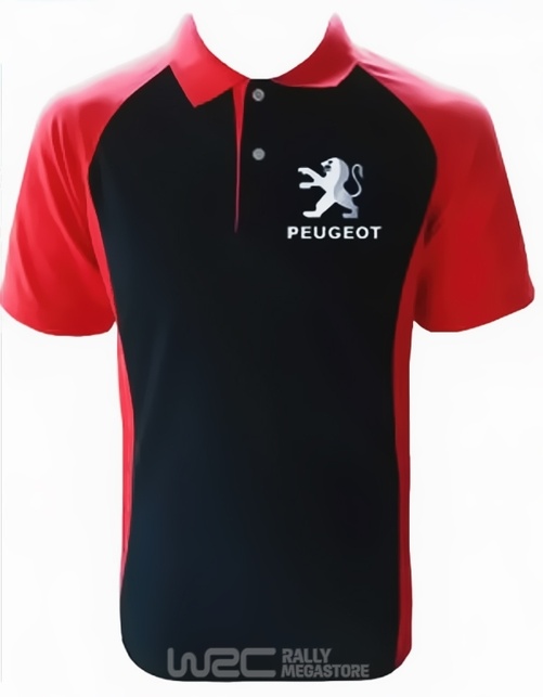 Polo PEUGEOT NOIR/ROUGE Collection PEUGEOT à 19,99€
