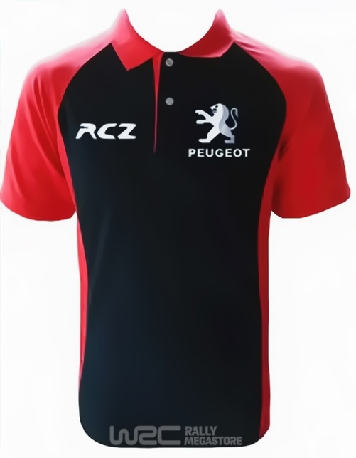 Polo PEUGEOT RCZ NOIR/ROUGE Collection PEUGEOT à 19,99€