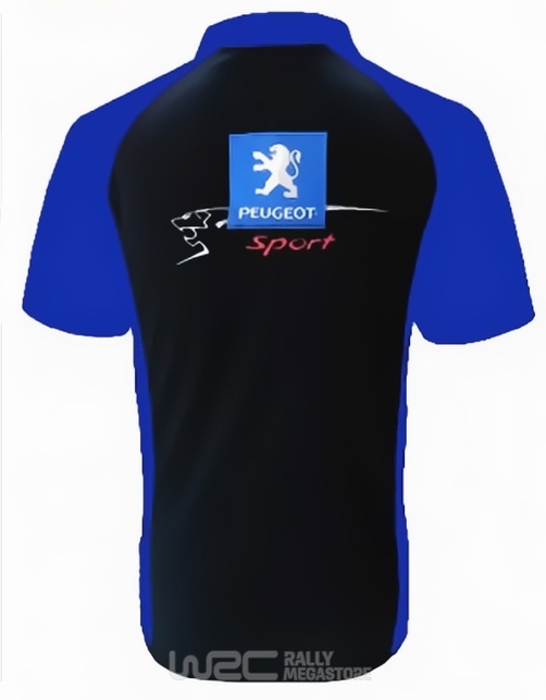 Polo PEUGEOT SPORT NOIR/BLEU Collection PEUGEOT