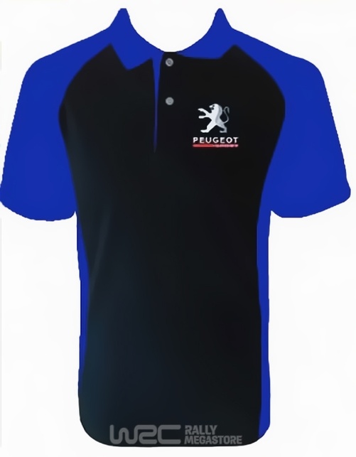 Polo PEUGEOT SPORT NOIR/BLEU Collection PEUGEOT