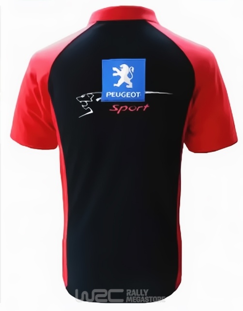 Polo PEUGEOT SPORT NOIR/ROUGE Collection PEUGEOT