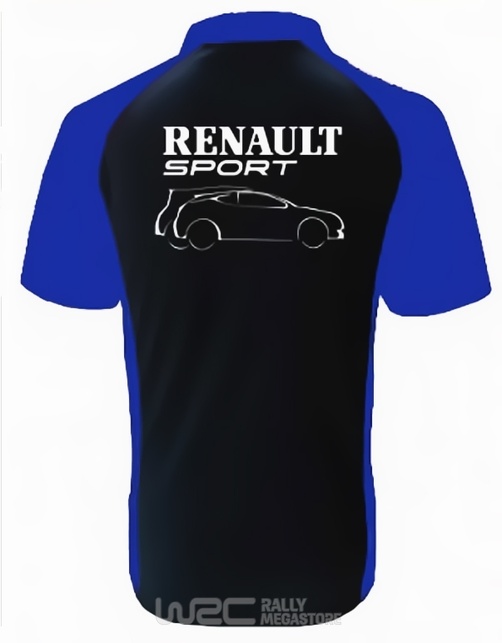 Polo RENAULT SPORT NOIR/BLEU Collection RENAULT