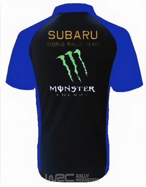 Polo SUBARU MONSTER NOIR/BLEU Collection SUBARU
