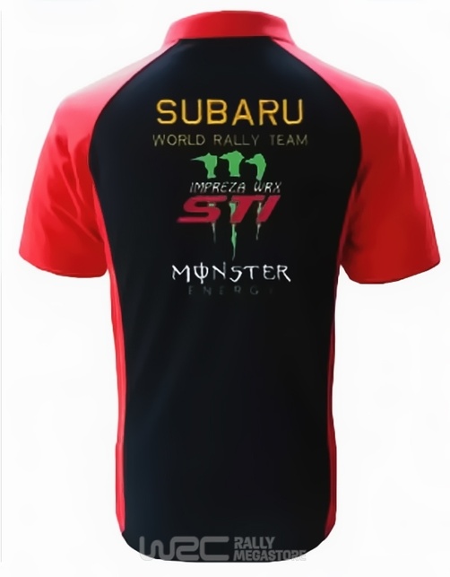 Polo SUBARU MONSTER STI NOIR/ROUGE Collection SUBARU