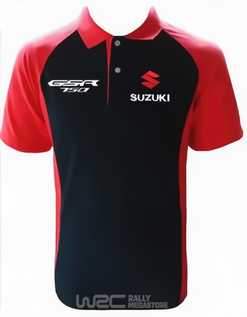 Polo SUZUKI GSR 750 NOIR/ROUGE Collection SUZUKI